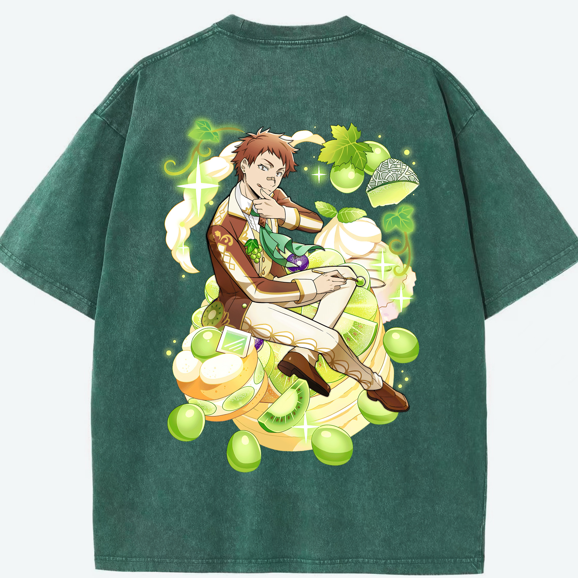 （画像用） 文豪ストレイドッグス Bungo Stray Dogs 綿100% ヴィンテージ風 半袖Tシャツ（背面プリント）